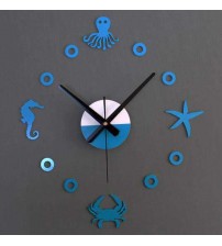 Underwater Animal 3D Digital Wall Clock